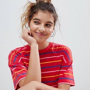 Striped ASOS smock dress